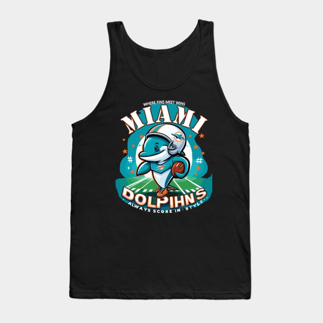 miami dolphins Tank Top by AOAOCreation